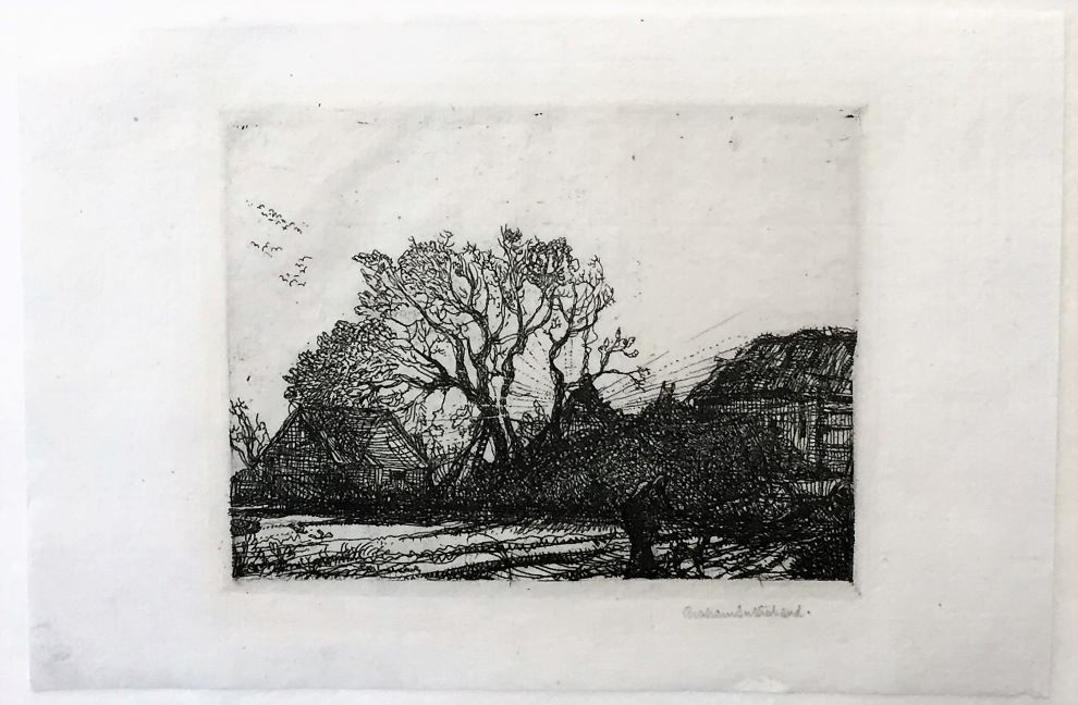 Graham Sutherland. Cudham, Kent. Etching.